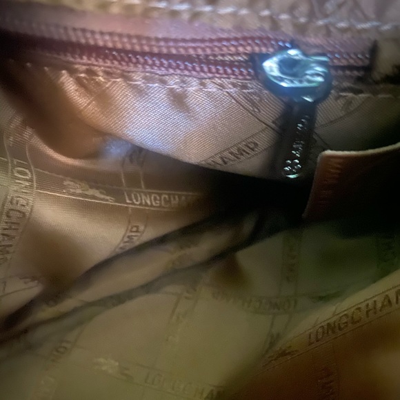 LONGCHAMP LEATHER BRITISH TAN CAMERA STYLE CROSSBODY Bag GORG LUX CLASSIC Sm EUC - Picture 15 of 16